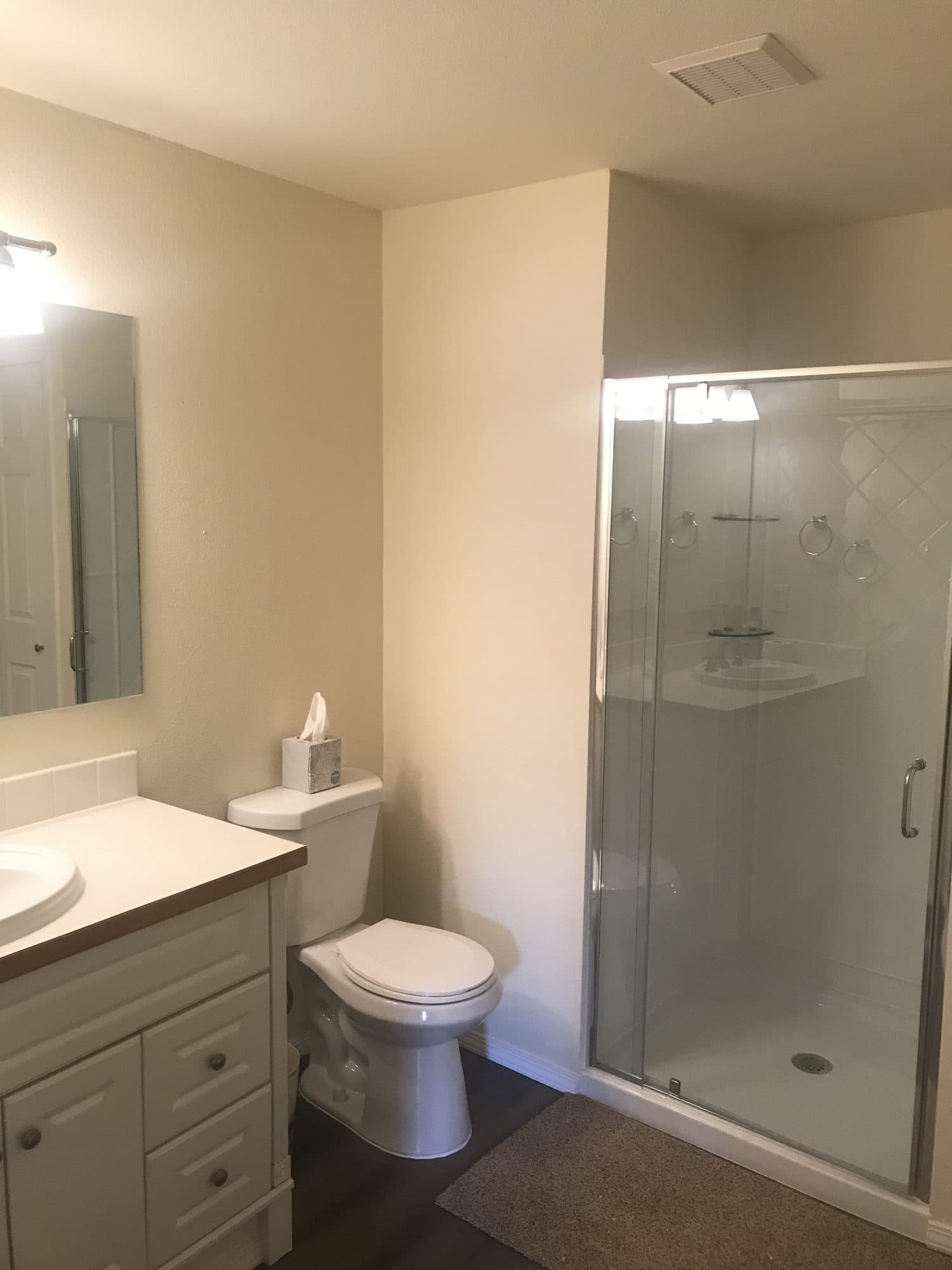 Finished bathroom remodel