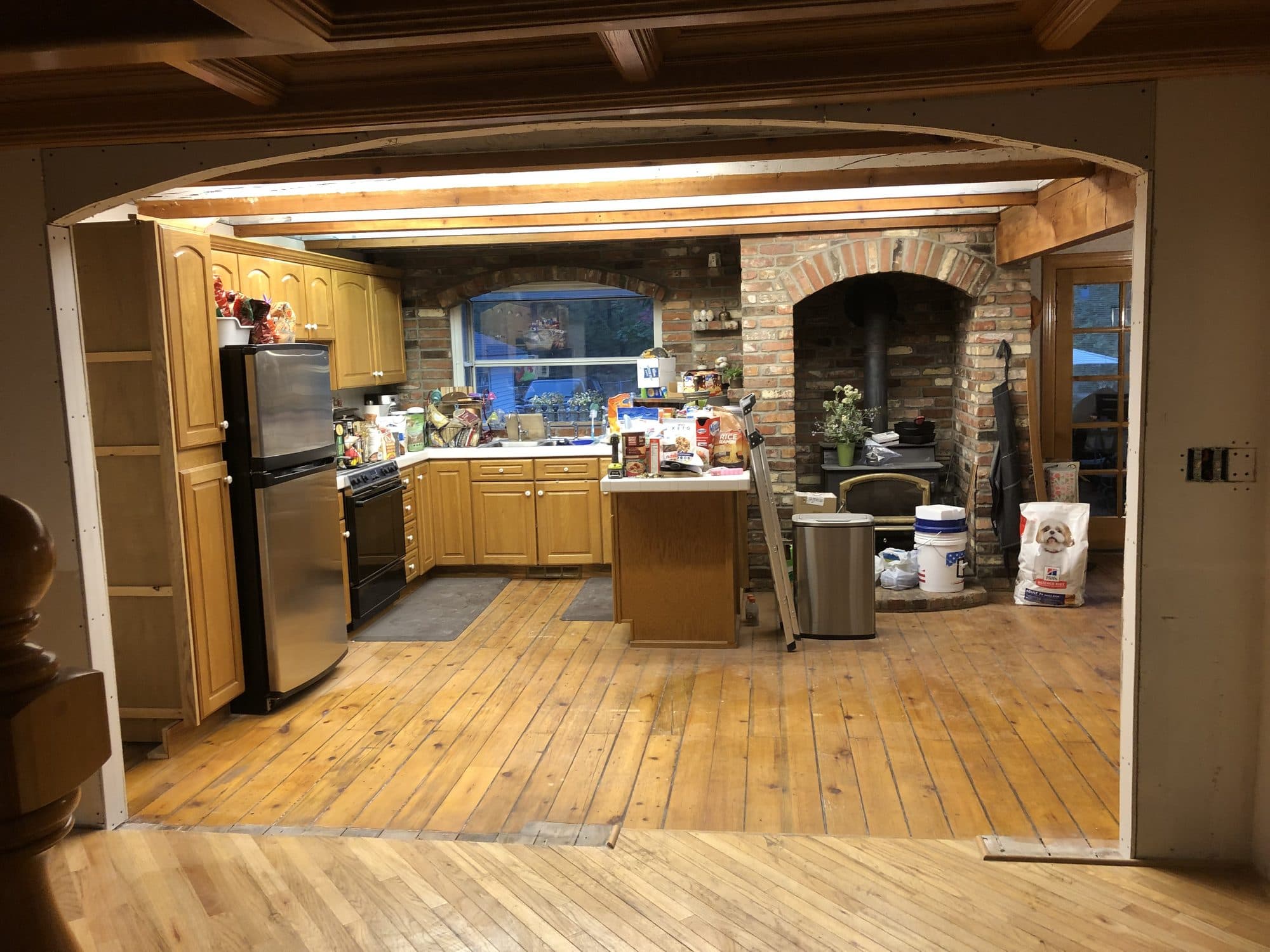 Open-concept kitchen remodel