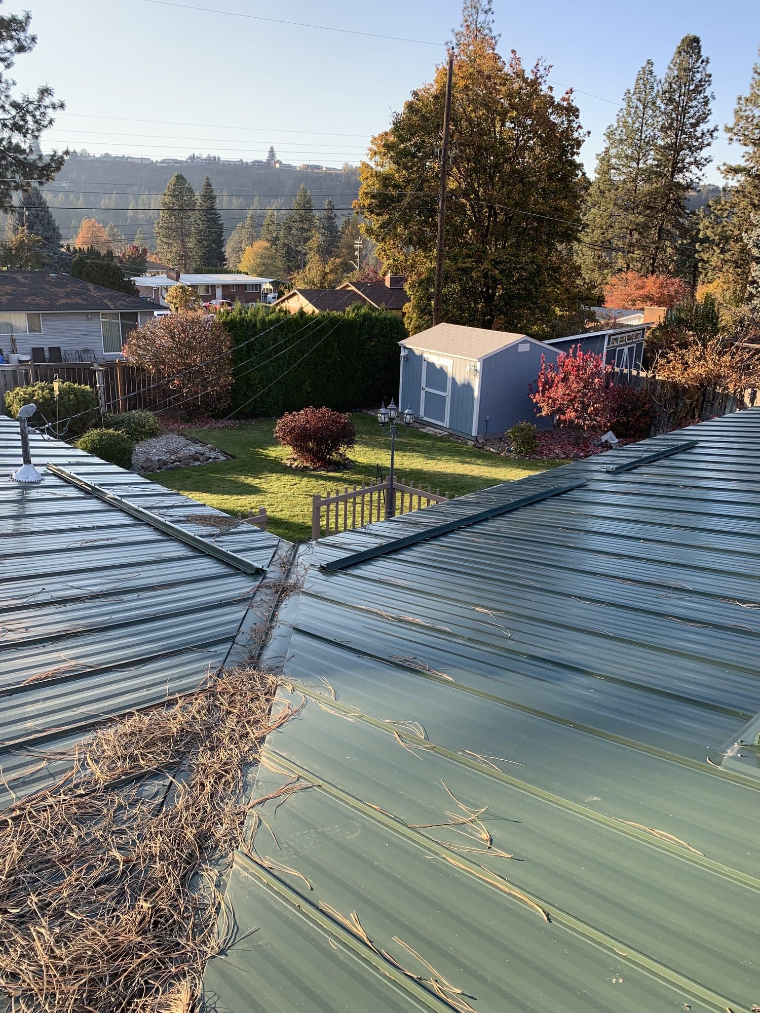 Standing seam metal roof detail